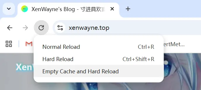 Empty Cache and Hard Reload